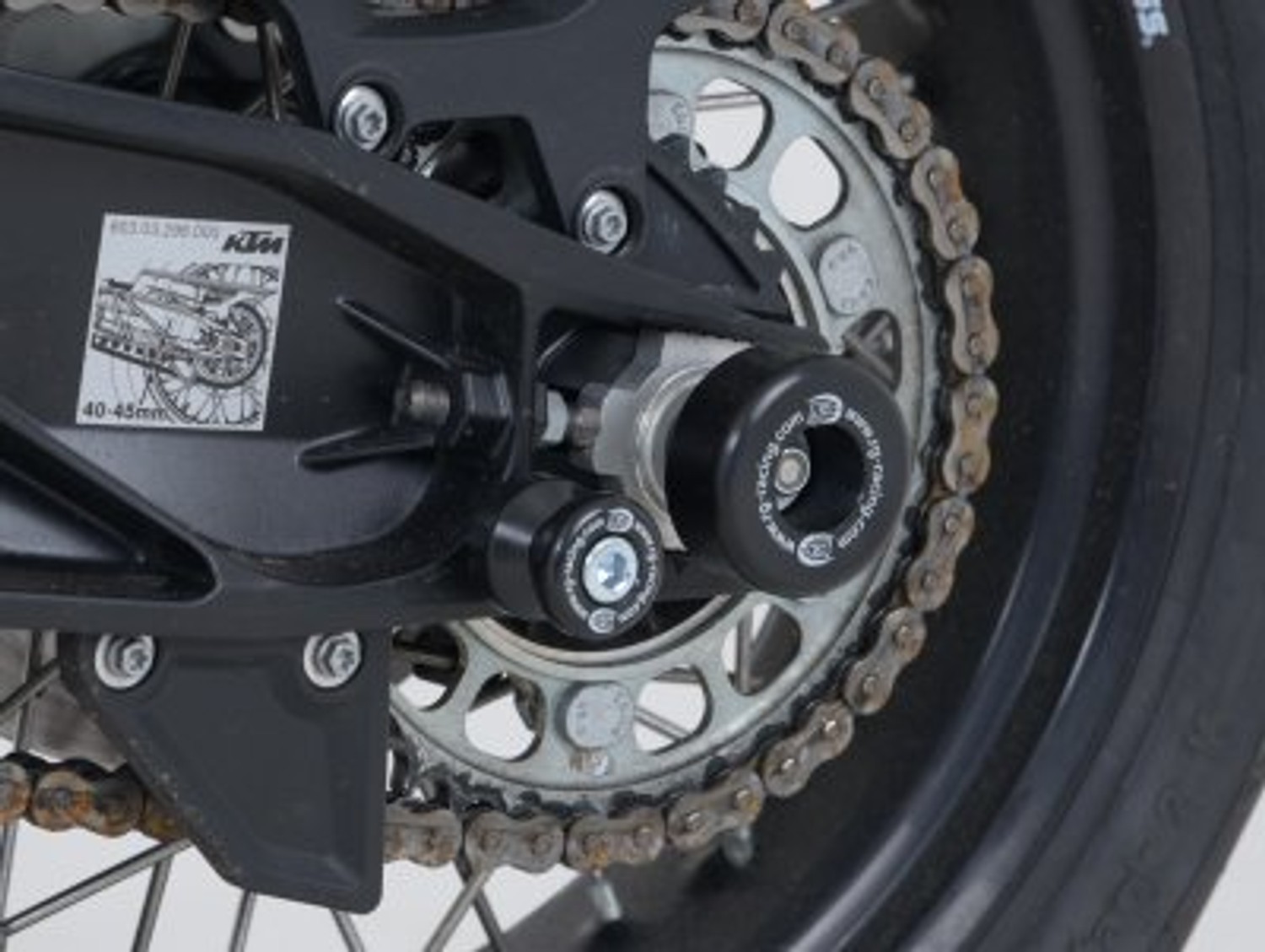 R&G Racing Swingarm Protectors for KTM 1050 Adventure '15-'20, 1190 Adventure '11-'20, 1290 Super Adventure R/S/T '13-'22 R&G Racing Swingarm Protectors for KTM 1050 Adventure '15-'20, 1190 Adventure '11-'20, 1290 Super Adventure R/S/T '13-'22